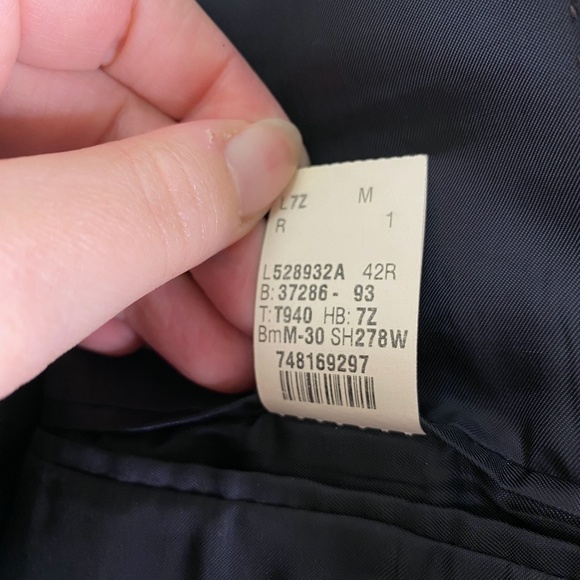 MICHAEL KORS Blazer Sport Coat Two Button 100% Wool 42R Gray Blue Plaid - Picture 11 of 11